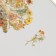 Plastic stickers "Autumn flowers. Yellow" set 40 pcs 15x8 cm