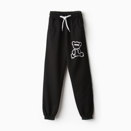 Pants for girls, black color, height 176 cm