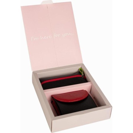 Gift set: Wallet/Key, Black/Red color-1
