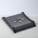 Monetnik is two -component, with a place for an advertising insert, 16.3 × 19.3 × 3, black color