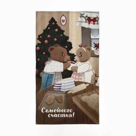 New Year. Ethears 40x73 cm, 100% cotton, sarzha 190 g/m2-6
