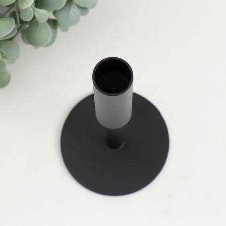 Summary metal per 1 candle "Simp" d = 2 cm black 9x19 cm-2