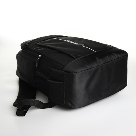 Youth backpack with lightning, 4 pockets, black/white color-4