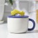 Ceramic mug with a “dream” lid, 350 ml, white color