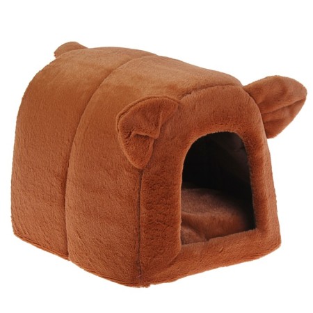 House "Mink" for animals, 28 x 28 x 35 cm, plush, mix of flowers