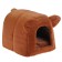 House "Mink" for animals, 28 x 28 x 35 cm, plush, mix of flowers