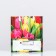 Spring flowers package, red, soft plastic, 26 x 23 cm 110 μm