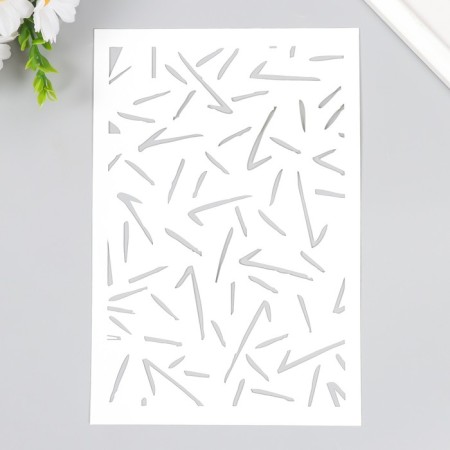 Plastic stencil "squigging" 24x16 cm