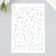 Plastic stencil "squigging" 24x16 cm