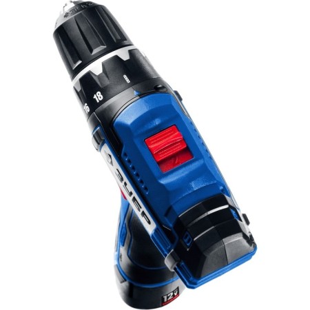 Drill-shuruvret bison 12 V+LED LED LEAR DL-121-22F, 2x2 Ah, 1350 rpm, 40 nm, in the case-4