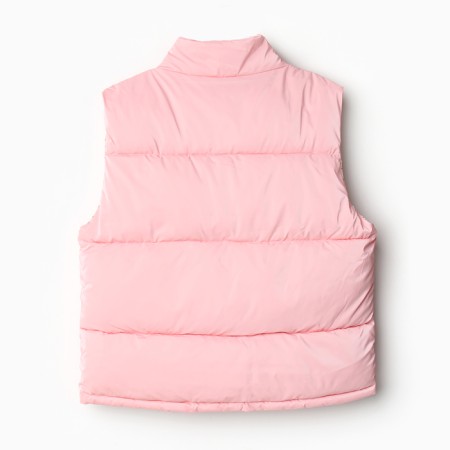 Warm vest for girls, pink color, height 140-146 cm-4
