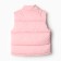 Warm vest for girls, pink color, height 140-146 cm