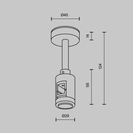 Components for the track system Technical tra156c-s1-bs-1