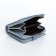 Women's wallet on the button, blue color