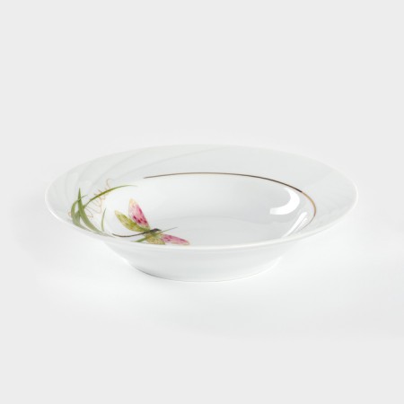 Porcelain Porcelain “Dragonfly”, 230 ml, D = 20 cm, white-1