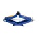 Rombic jack Kraft KT 800070, with rattle, lifting height 100-350 mm, 1 t
