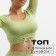 TOP with a long sleeve Minaku: Sportly; Color Green Rr. M