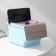 Plastic container for storage with a lid-regiment, 17 × 11 × 11 cm, color mix