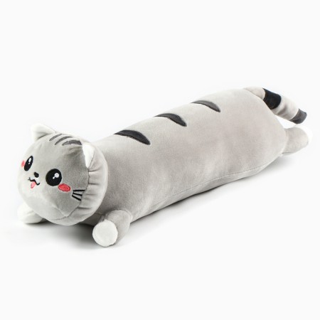 Soft toy "cat", 50 cm, gray color-1