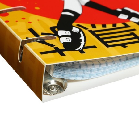 A notebook on rings A5 120 sheets in the Calligrata "AnimeArt" cage, plastic cover, offset unit-4