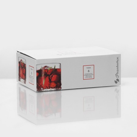 A set of glass glasses for VALSE juice 250 ml, 6 pcs-5