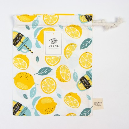 Textile Ethel Bag "Lemonada" 27x34 cm, 80% HL, 20% PE, satin 110 g/m2-4