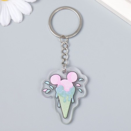 Acryl keychain "Ice Cream in the Horn/Bottle" MIX 3.8x5.2 cm-1