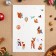 Set of stickers design "Fairytale Forest" 2 sheets, plastisol, 49.3x33.6cm