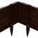 Plastic bed, 4 sections, 45 × 45 × 20 cm, chocolate