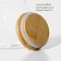Glass Bank for bulk products with bamboo cover Bellatenero Bamboo, 400 ml, 9.5 × 9.5 cm