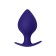 Anal plug Glob, silicone, purple color, 10 cm, d = 4.5 cm