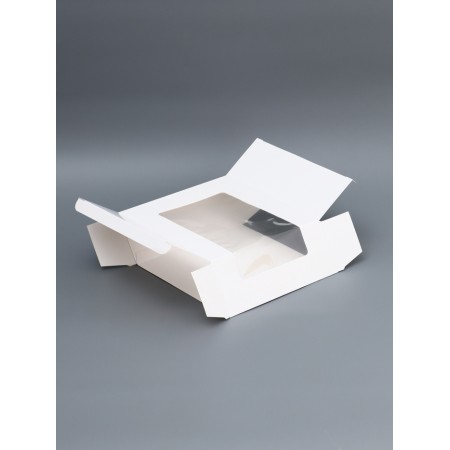 Confectionery packaging with a window, white, 18 x 18 x 7 cm-2