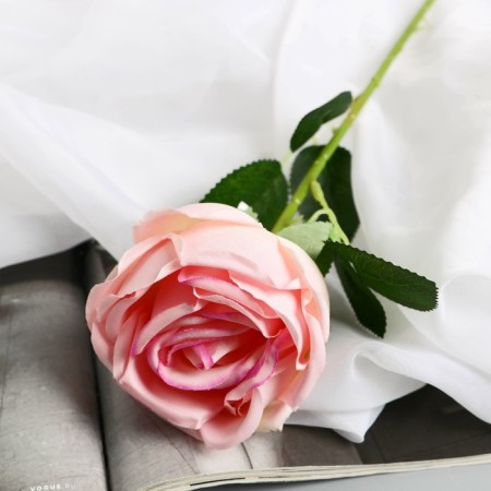 Artificial flowers "Vivaldi rose" d-7 50 cm, pink-1