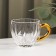 Tea -glass set "Diana in gold", 3 items: kettle 550 m, 2 circles 150 ml