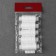 Set of threads 40lsh, 200 m, 5 pcs, white color