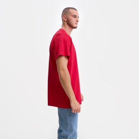 T -shirt male, red color/print mix, size 46 (2xl)-1