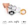 Building lamp built -in Ambrella Diy System Elements C7633 for nozzles D70 mm, GU5.3, color gray sand