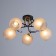 Acapulco chandelier 5x60W E27 brown, gold 48x28x24cm