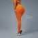Sports legins Comfort, rr l, Orange color