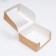 Confectionery packaging with a window, craft, 21 x 21 x 10 cm