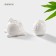 Porcelain set for bellatenero spices “Turtle and Snail”, 2 items: Solonka, List, 40 ml, white color