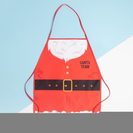 Apron for children for creativity Ethel "Santa", 49 x 39 cm, 100% polyester-7