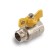 Ball the gas gas aqualink, PN 16, the inner/outer thread 3/4 ", butterfly, nickelir.