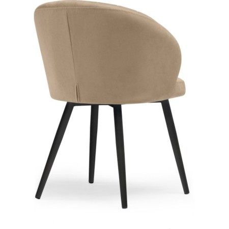 Banbu Velutto 05 Metal/velor, black/beige 54x50x76 cm.-3