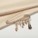 Pin "Classic" notes, 5.5 cm, white-black color in gold