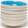 A set of deep plates of Elrington “Airgraph. Sea evening ", 18 cm, 6 pcs
