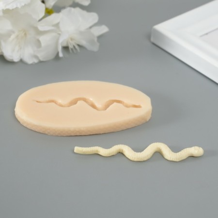 Mold Silicon "Snake" 0.3x6.5x1.3 cm-1