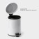 Garbage bucket with pedal Stolz Stölz, 3 l, stainless steel, white color