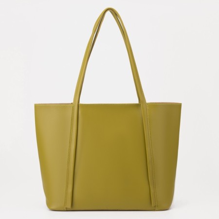 Zipper bag with lightning, olive color
