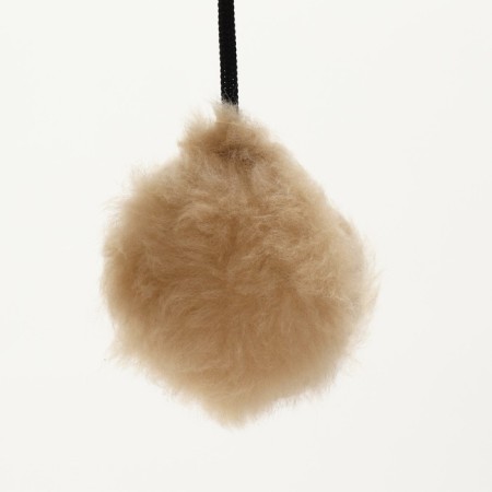 Complex for cats with a claw, corner, 55 x 55 x 130.5 cm, fur, jute, beige-3